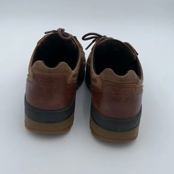 Ecco Track 25 brown leather low top ankle boots size 43