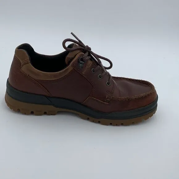 Ecco Track 25 brown leather low top ankle boots size 43