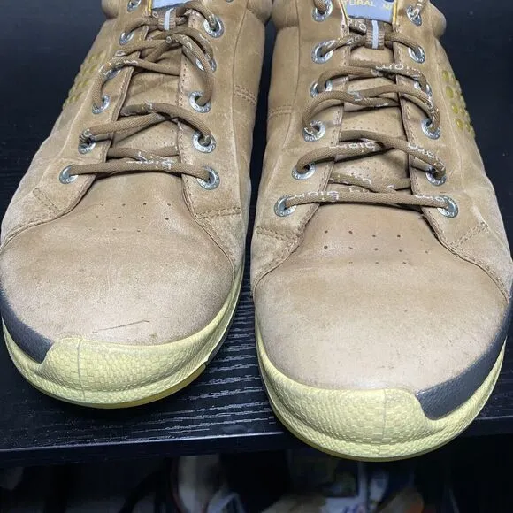 Ecco Yak Leather Golf Shoes Brown Leather Mens Size 43 US 9.5