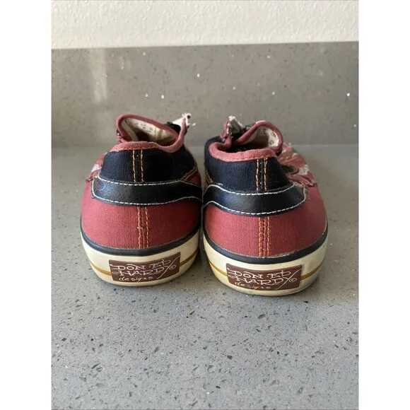 Ed Hardy Designs Vtg Slip On MENS SIZE 12 Tattoo Style Shoes style 17mr102m