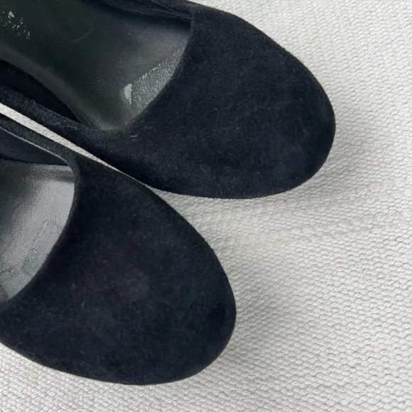 Eileen Fisher Black Suede Pumps Heels Size 9