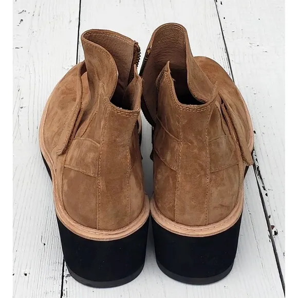 EILEEN FISHER Cargo Ankle Boots Heel Black Size US 11 / UK 8.5 / EU 43.5