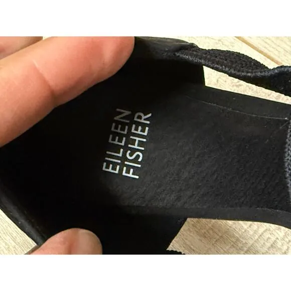 Eileen Fisher Ferris Mesh Sandal With Cutout Sides Sz 7 Womens Shoes