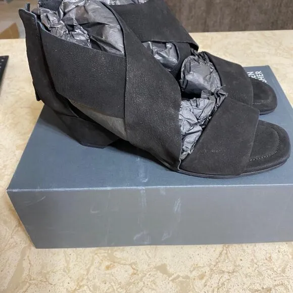 Eileen Fisher Junie Suede Strappy Sandals (Orig. $225) w/tax (Size 8B / 38EU)
