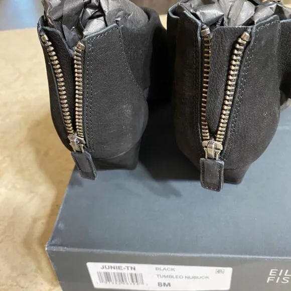 Eileen Fisher Junie Suede Strappy Sandals (Orig. $225) w/tax (Size 8B / 38EU)