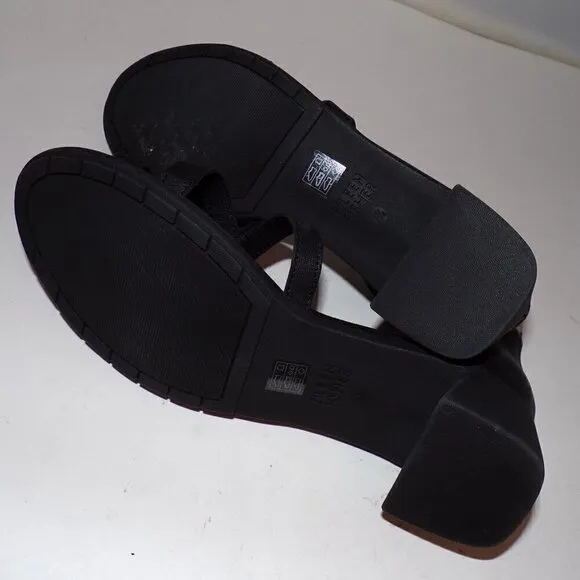 EILEEN FISHER Noni Leather Criss-Cross Front Ankle Strap Shoes sz 7.5 New