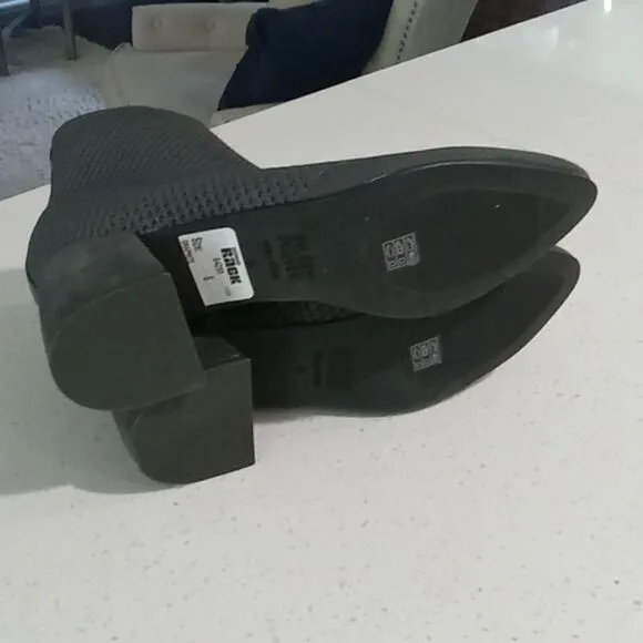 Eileen Fisher Vero Cudio Honey stretch knit fabric ankle boot in gray size 6 NWT