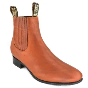 El Besserro Botas Finas Zapateria Diana Men's Ankle Boots Brandy Piel Size 9.5