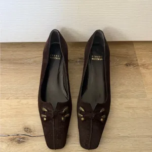 Elegant Brown Suede Women's Shoes