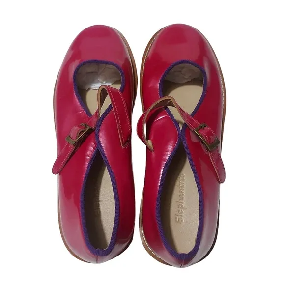 Elephantito patent leather Mary Jane dress shoes