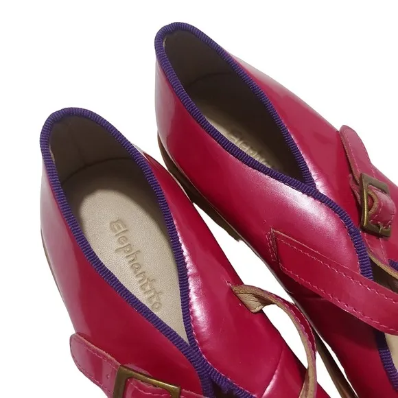 Elephantito patent leather Mary Jane dress shoes