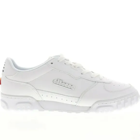 ELLESSE TANKER LO 6-13670 MENS WHITE LEATHER LOW TOP LIFESTYLE SNEAKERS …