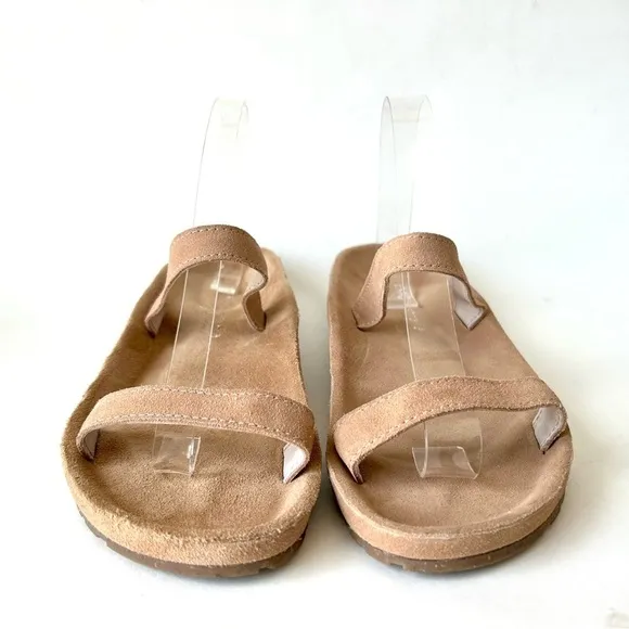 EMU Australia women's lorikeet suede slide sandal in almond