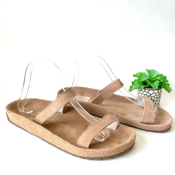 EMU Australia women's lorikeet suede slide sandal in almond
