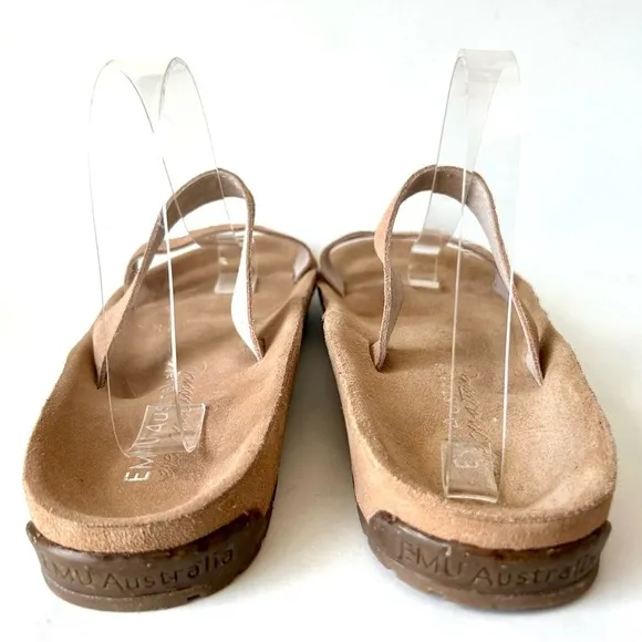 EMU Australia women's lorikeet suede slide sandal in almond
