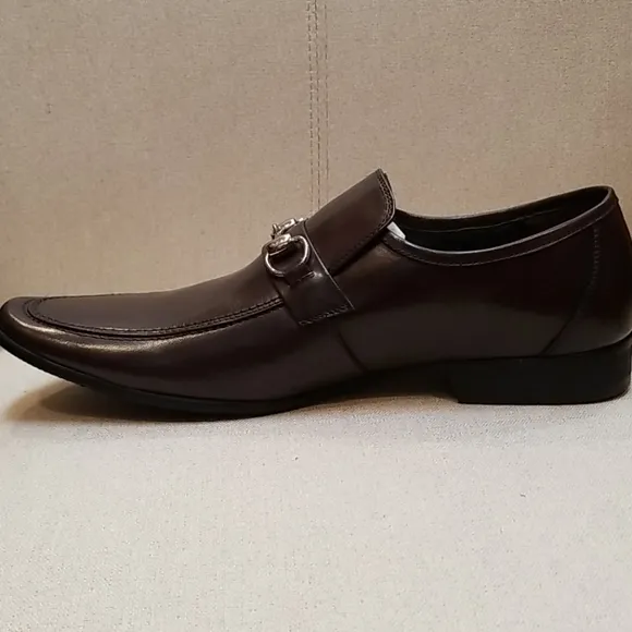 Encore by Fiesso Brown Leather Loafer Shoes FI6405