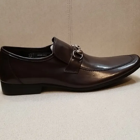 Encore by Fiesso Brown Leather Loafer Shoes FI6405