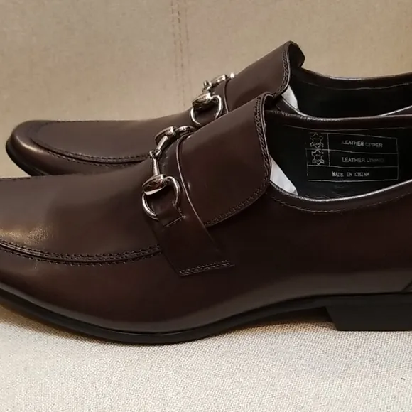 Encore by Fiesso Brown Leather Loafer Shoes FI6405