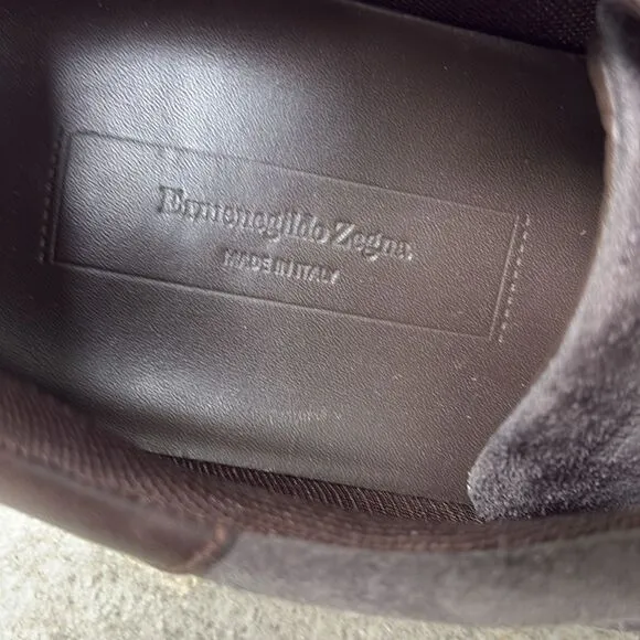 Ermenegildo Zegna Gray suede sneakers