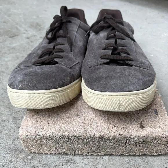 Ermenegildo Zegna Gray suede sneakers