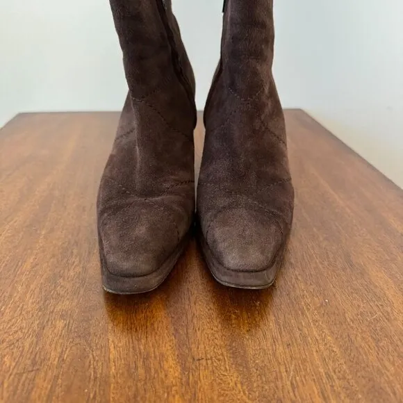 Escada Suede Brown Boots