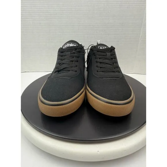 Etnies Axel Black White Gum Canvas Skate Shoes Skateboard Sneakers Mens 8.5 NEW