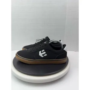Etnies Axel Black White Gum Canvas Skate Shoes Skateboard Sneakers Mens 8.5 NEW