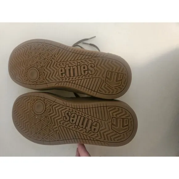 Etnies Joslin Kids Skate Shoes Brown Size 3 Youth Boys Unisex Sneakers