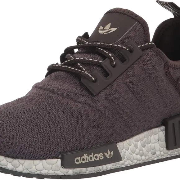 EUC Adidas NMD_R1 RARE Running Shoes Sneakers Women’s 8 Darkish Grey Black Brown