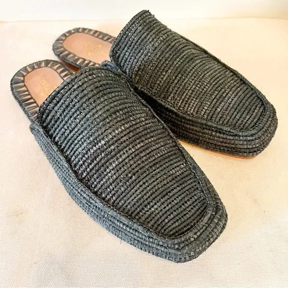 EUC Bulibashi Men’s Munatas Coco Woven Slides Size 10