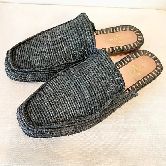 EUC Bulibashi Men’s Munatas Coco Woven Slides Size 10