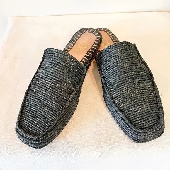 EUC Bulibashi Men’s Munatas Coco Woven Slides Size 10