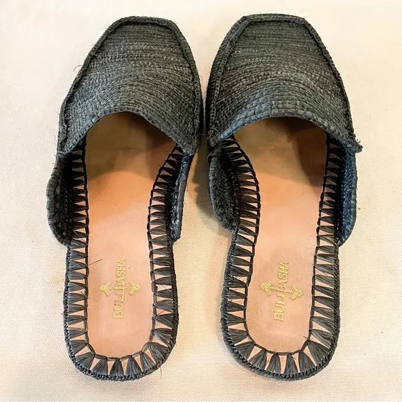 EUC Bulibashi Men’s Munatas Coco Woven Slides Size 10