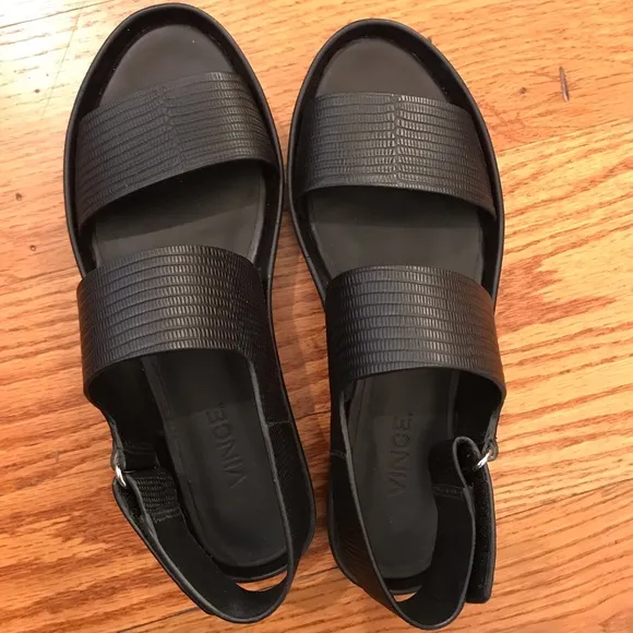 EUC Vince Sandals, Black