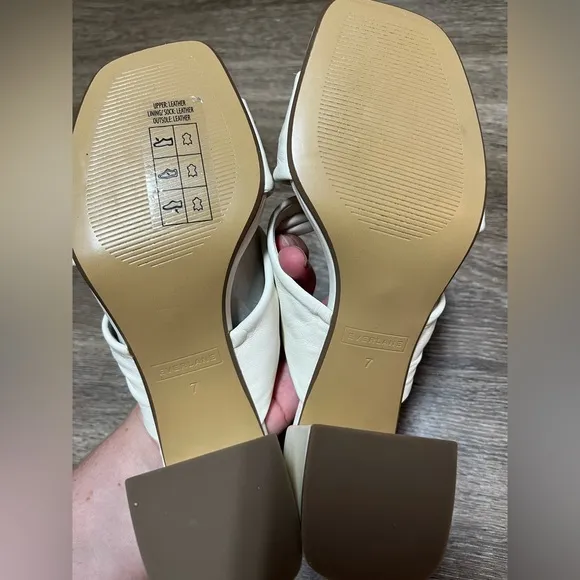 Everlane The Day Twist Heel in Canvas size 6.5