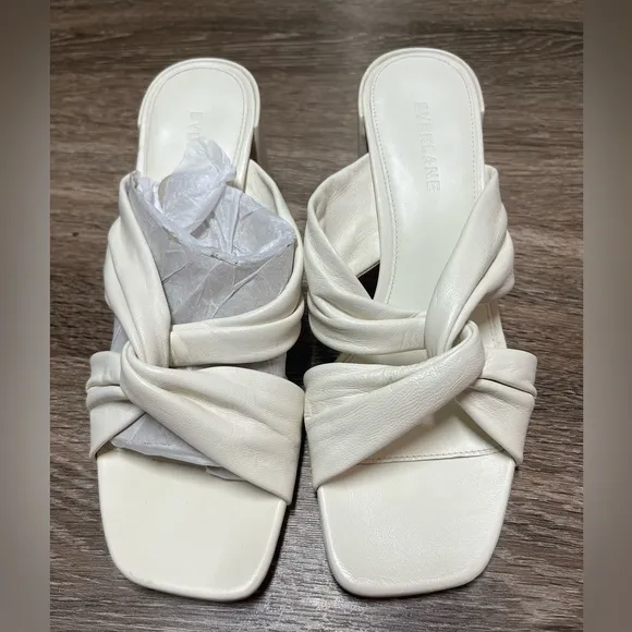 Everlane The Day Twist Heel in Canvas size 6.5