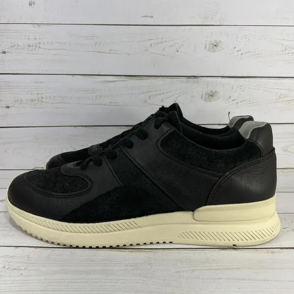 Everlane The Trainer Leather Unisex Athletic Casual Shoes Mens Size 10.5 Black