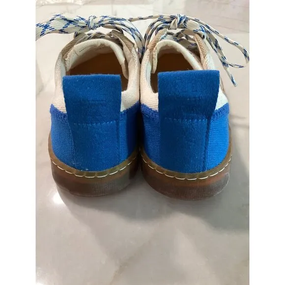 Everlane The Tread-Bare Sneakers in canvas Lapis Blue Red 10 New Mens Shoes
