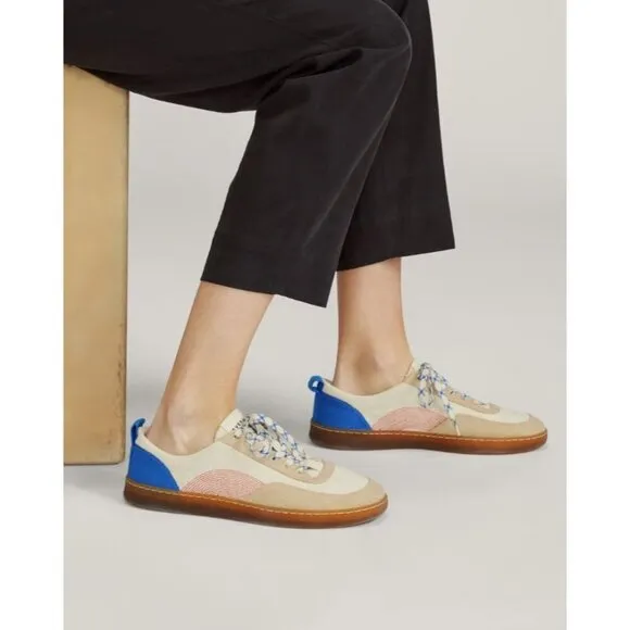 Everlane The Tread-Bare Sneakers in canvas Lapis Blue Red 10 New Mens Shoes