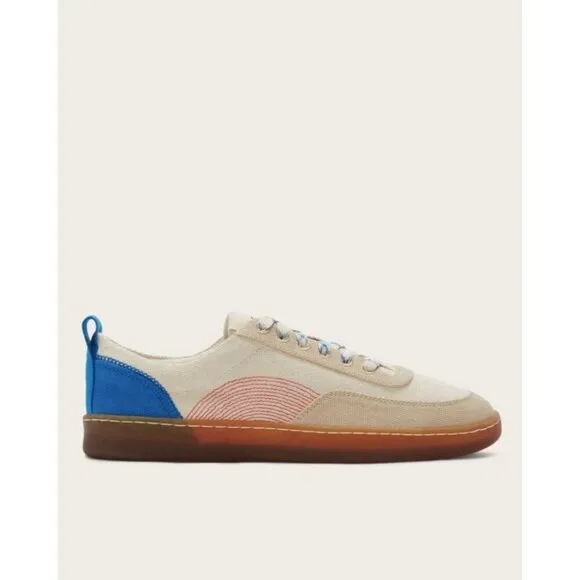 Everlane The Tread-Bare Sneakers in canvas Lapis Blue Red 10 New Mens Shoes