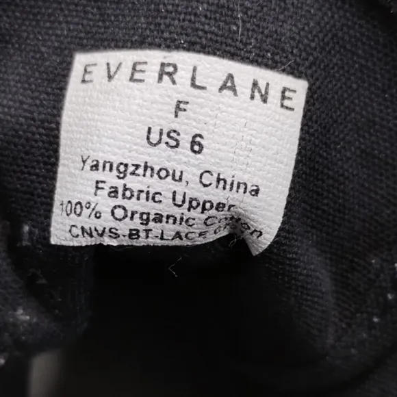 Everlane Utility Boots Organic Cotton Black Lug Sole