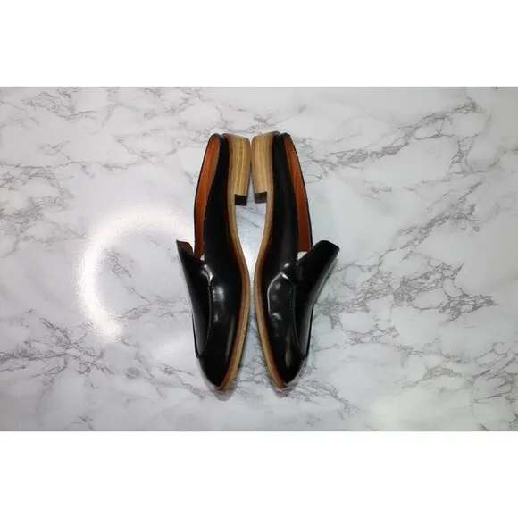 Everlane Womens Leather Mule Black Sz 6
