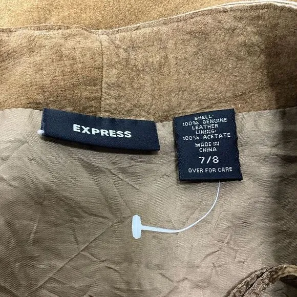 EXPRESS Suede Leather Skirt