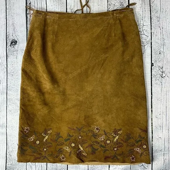 EXPRESS Suede Leather Skirt