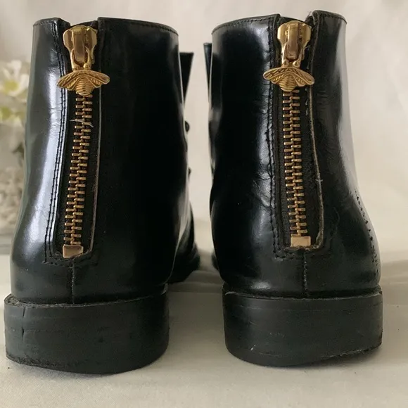 F-TROUPE Katherine Bow Leather Bootie