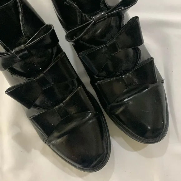 F-TROUPE Katherine Bow Leather Bootie