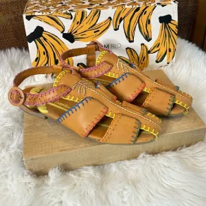 FARM Rio Caramel Palm Tree Vegan Palm Tree Sandals