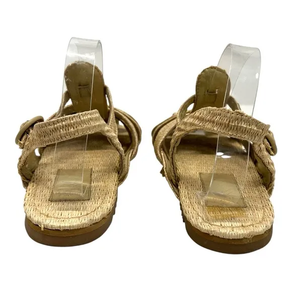 Farm Rio Raffia Zigzag Fisherman Slingback Sandals Women’s 39.5