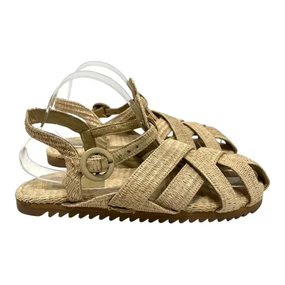 Farm Rio Raffia Zigzag Fisherman Slingback Sandals Women’s 39.5