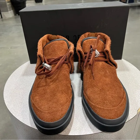 Fear of God Men’s Rust-Brown Suede Chukka Boots